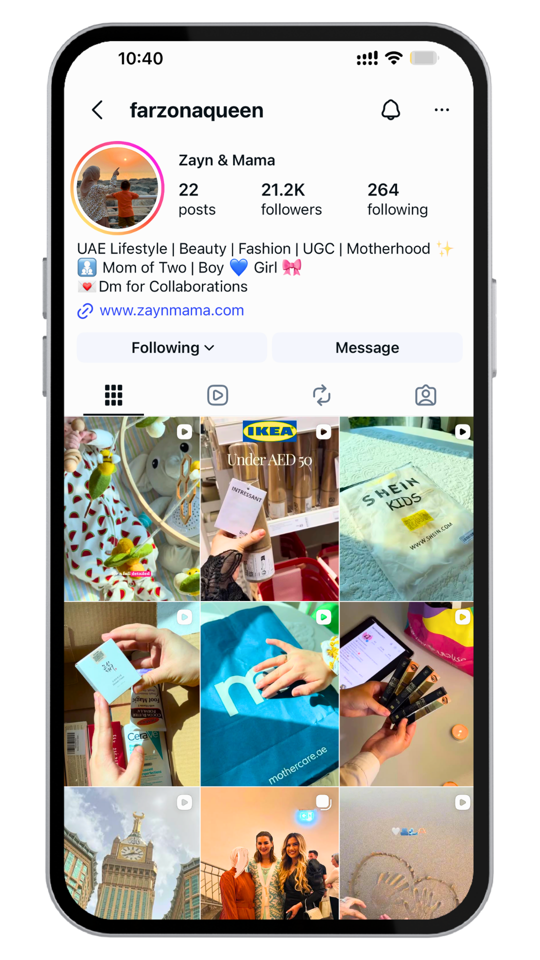 Instagram profile preview 1